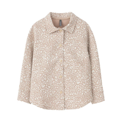 Рубашка Леопард Crockid КР 302559 тёмно-бежевый 01